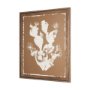 16362 - Solar Cactus - Sienna by Nick Simon Hand-Embellished Textured Framed Artwork Matted under Glass