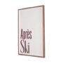 16382 - Apres Ski by Mercana Studio Hand-Embellished Textured Framed Artwork Matted under Glass