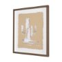 16393 - Saguaro Nights by Nick Simon Hand-Embellished Framed Artwork Matted under Glass