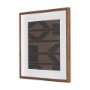 16410 - Fabric Fusion - Bentuk by Maja Gunnarsdottir Textured Framed Artwork Matted under Glass