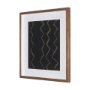 16412 - Fabric Fusion - Zig Zag by Maja Gunnarsdottir Textured Framed Artwork Matted under Glass