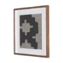 16413 - Fabric Fusion - Blok by Maja Gunnarsdottir Textured Framed Artwork Matted under Glass