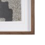 16413 - Fabric Fusion - Blok by Maja Gunnarsdottir Textured Framed Artwork Matted under Glass
