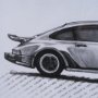 16426 - 1975 911 Turbo by Mercana Studio Textured Framed Artwork Matted under Glass