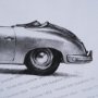 16429 - 1954 356 Speedster by Mercana Studio Textured Framed Artwork Matted under Glass