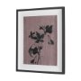 16430 - Black Botanical Silhouette by Cartissi Hand-Embellished Textured Framed Artwork Matted under Glass