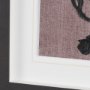 16430 - Black Botanical Silhouette by Cartissi Hand-Embellished Textured Framed Artwork Matted under Glass