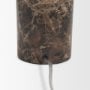 71526 - Lume Brown Marble w/ Brass Dome Shade Table Lamp