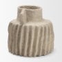 71560 - Jiya 12" Natural Ardi Paper Mache Double Handle Pot