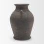 71564 - Creta Black Terracotta Double Handle Vase