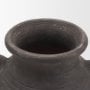 71564 - Creta Black Terracotta Double Handle Vase