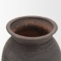 71566 - Creta Black Scalloped Terracotta Planter Vase
