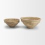 71567 - Samar Beige Paper Mache Decorative Bowls