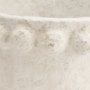 71568 - Noli Antiqued White Dotted Paper Mache Decorative Planters