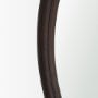 71600 - Bramwell 36" Dark Brown Wood Framed Heritage Round Mirror