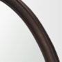 71601 - Bramwell 48" Dark Brown Wood Framed Heritage Round Wall Mirror