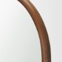 71602 - Durham Medium Brown Wood Framed Arched Floor Mirror