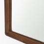 71602 - Durham Medium Brown Wood Framed Arched Floor Mirror