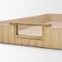 71628 - Strata Fluted White-Washed Wooden Decortative Tray
