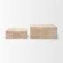 71633 - Tulum White-Washed Wood Parquet Decorative Box Set