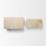 71633 - Tulum White-Washed Wood Parquet Decorative Box Set