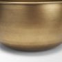 71639 - Voss Brass Metal w/ Dark Wood Lid Canister