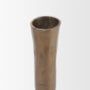 71640 - Whitlock Large Antique Brass Metal Taper Candle Holder