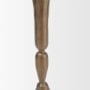 71640 - Whitlock Large Antique Brass Metal Taper Candle Holder
