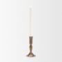 71641 - Whitlock Small Antique Brass Metal Taper Candle Holder