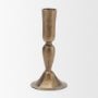 71641 - Whitlock Small Antique Brass Metal Taper Candle Holder