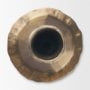 71641 - Whitlock Small Antique Brass Metal Taper Candle Holder