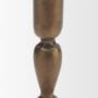 71641 - Whitlock Small Antique Brass Metal Taper Candle Holder