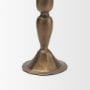 71641 - Whitlock Small Antique Brass Metal Taper Candle Holder