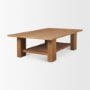 71912 - Carmel Rectangular Coffee Table | Raffia w/ Brown Wood