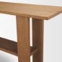 71913 - Carmel Console Table | Raffia w/ Brown Wood