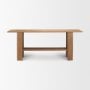 71913 - Carmel Console Table | Raffia w/ Brown Wood