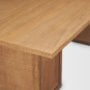 71914-AB - Carmel Rectangular Dining Table | 94" | Raffia w/ Brown Wood