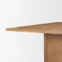 71914-AB - Carmel Rectangular Dining Table | 94" | Raffia w/ Brown Wood