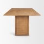 71914-AB - Carmel Rectangular Dining Table | 94" | Raffia w/ Brown Wood