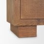 71915 - Carmel 4-Door Closed Sideboard | 82" | Raffia w/ Brown Wood