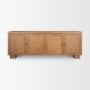 71915 - Carmel 4-Door Closed Sideboard | 82" | Raffia w/ Brown Wood