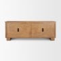 71915 - Carmel 4-Door Closed Sideboard | 82" | Raffia w/ Brown Wood