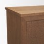 71918 - Carmel Closed Media Console | 80" | Raffia w/ Brown Wood