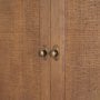 71919 - Carmel 2-Door Tall Cabinet | 78" | Raffia w/ Brown Wood