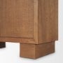 71919 - Carmel 2-Door Tall Cabinet | 78" | Raffia w/ Brown Wood