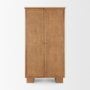 71919 - Carmel 2-Door Tall Cabinet | 78" | Raffia w/ Brown Wood