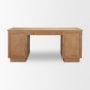71920-AB - Carmel Writing Desk | Raffia w/ Brown Wood
