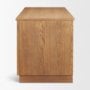 71920-AB - Carmel Writing Desk | Raffia w/ Brown Wood