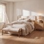 71542 - Kambal 14x36 Light Beige Cotton Decorative Pillow Cover