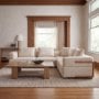 71912 - Carmel Rectangular Coffee Table | Raffia w/ Brown Wood